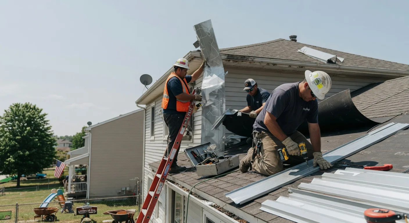 Storm Damage Metal Roof Repair in Indian Mound, TN